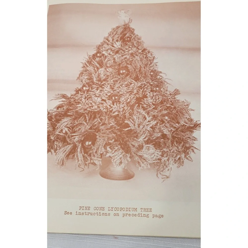 Nature Christmas decor Pine Cone Projects Craft Book DIY Vintage 1968